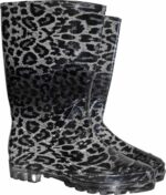 Női munkacsizma LEOPARD PVC