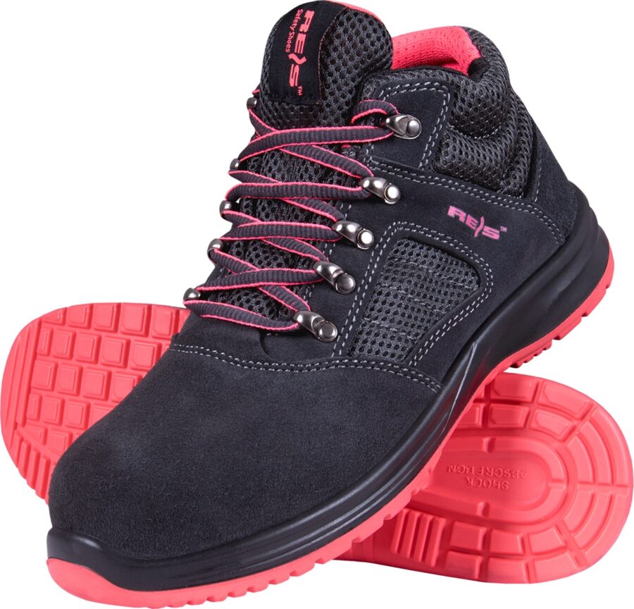 Női boka munkacipő STORK PINK S1