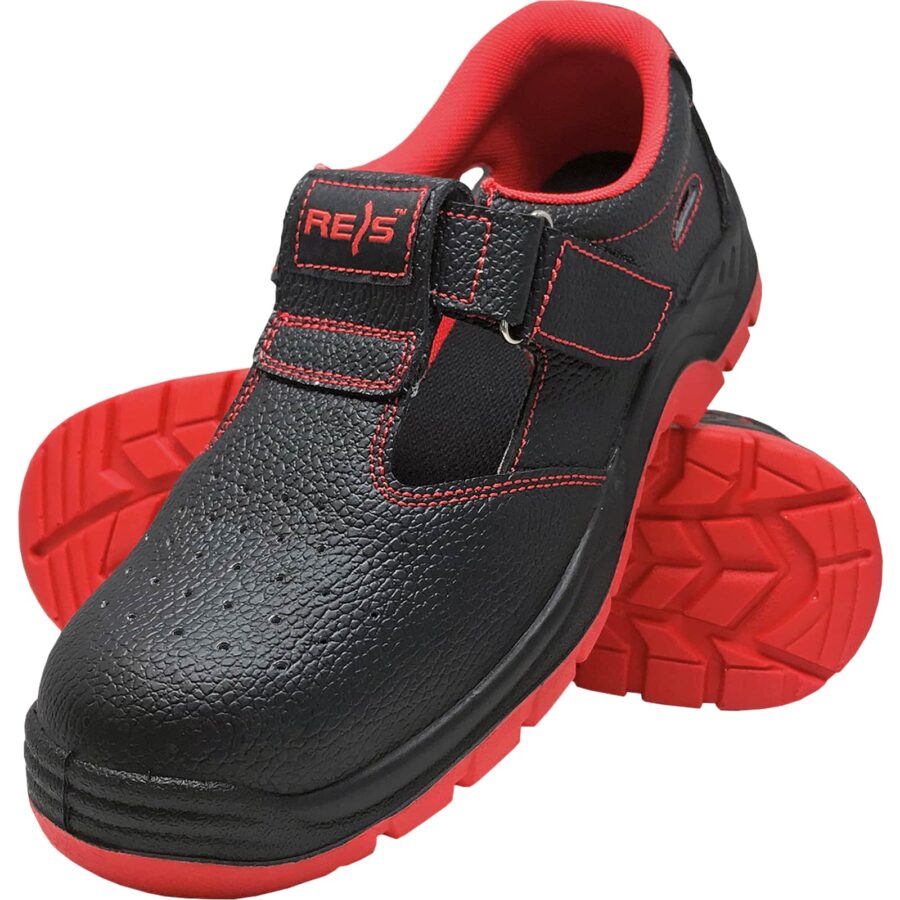 Bőr munkaszandál ALFASAN COOL RED SB
