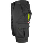 Rövidnadrág elasztánnal MANNLAND BLACK YELLOW