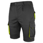 Rövidnadrág elasztánnal MANNLAND BLACK YELLOW