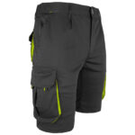 Rövidnadrág elasztánnal MANNLAND BLACK YELLOW