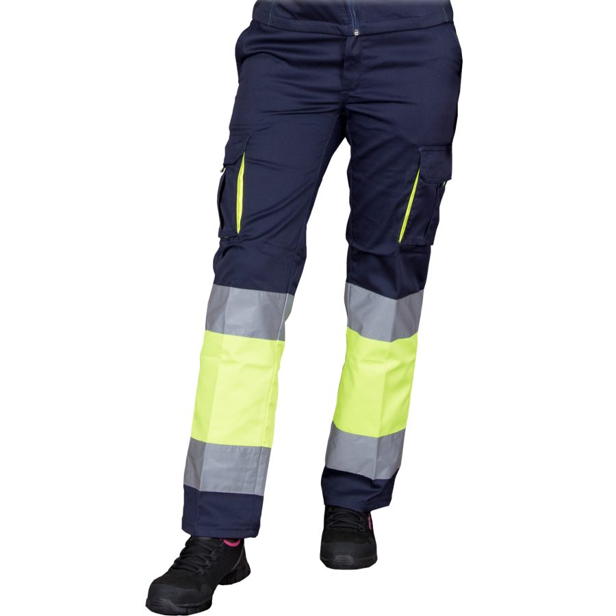 Fényvisszaverő női nadrág elasztánnal FRAULAND HIVIS NAVY