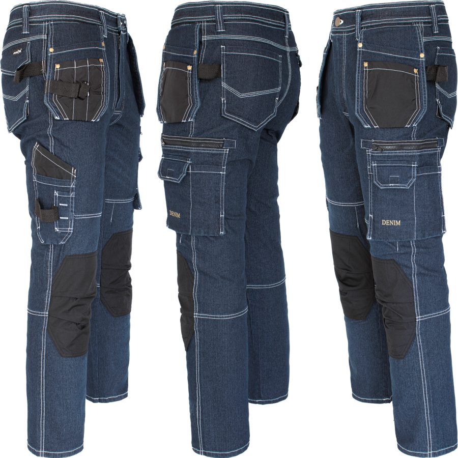 Stretch munkafarmer JEANS WORK BLUE