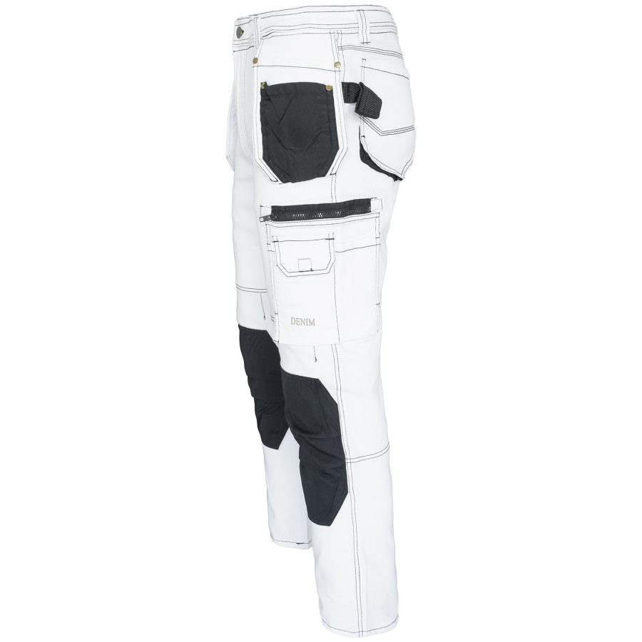 Stretch munkafarmer JEANS WORK WHITE
