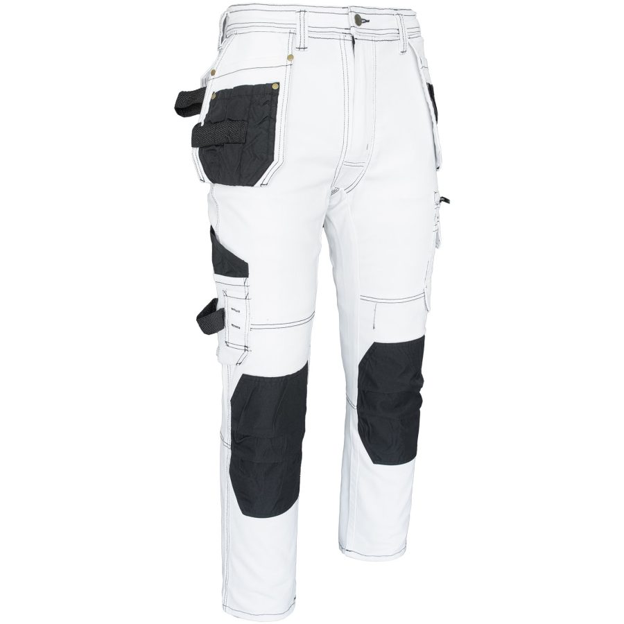 Stretch munkafarmer JEANS WORK WHITE