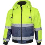 Téli fényvisszaverő munkakabát WARDI HIVIS 2in1