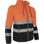 Női polár fényvisszaverő kapucnis pulóver MANTIS HOOD ORANGE