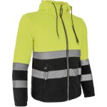 Női polár fényvisszaverő kapucnis pulóver MANTIS HOOD YELLOW