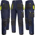 Derékig érő munkanadrág PROFI NAVY GELB 2.0