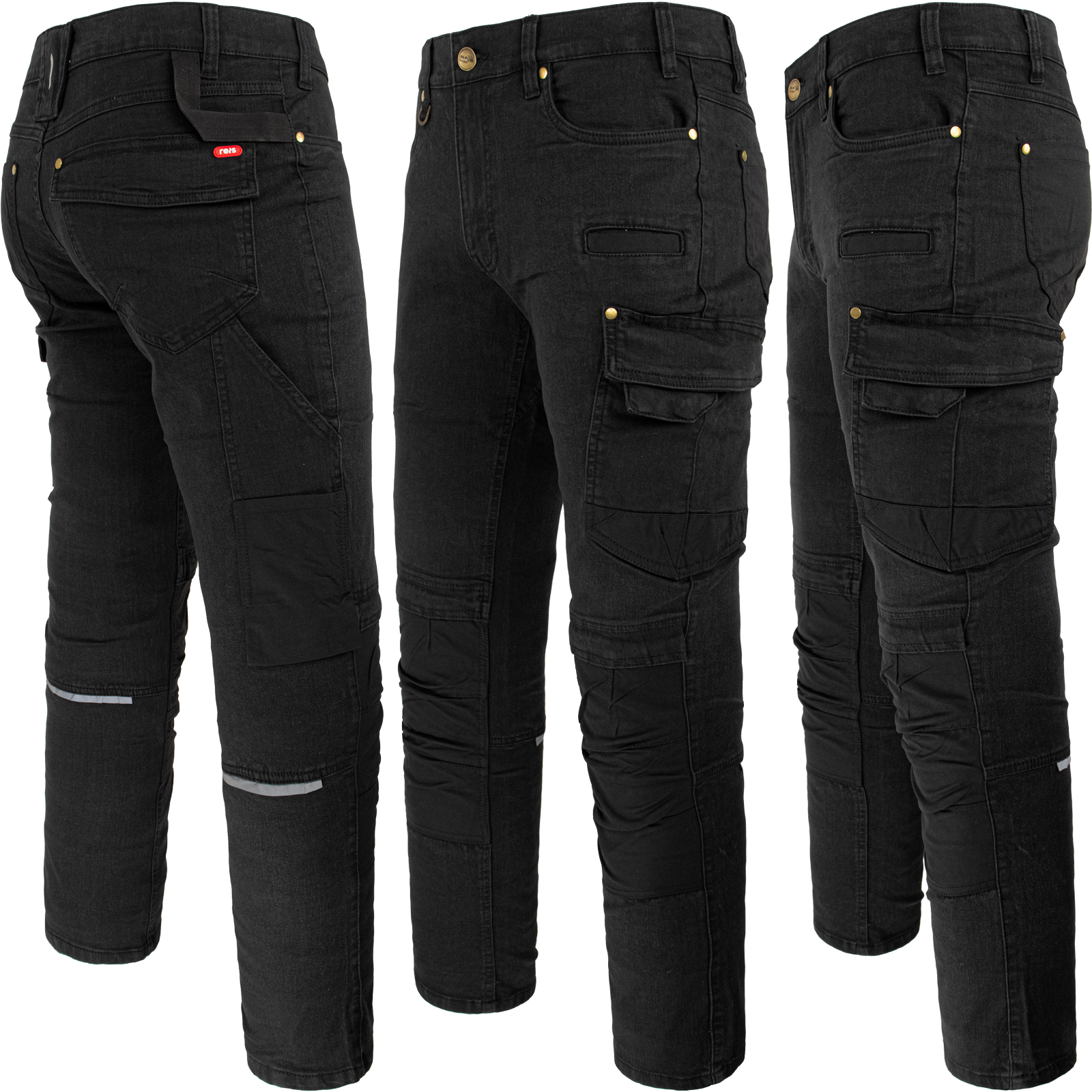 Stretch munkafarmer JEANS STRETCH BLACK