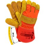 Kombinált bőr munkakesztyű GOLDINO LONG