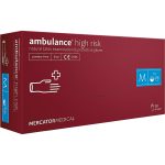 Latex kesztyű 50 db MERCATOR Ambulance® High Risk púdermentes