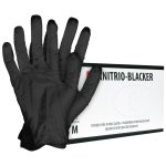 Fekete nitril púdermentes kesztyű 100 db BLACKER